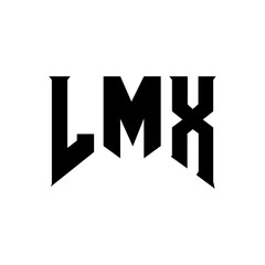 LMX letter logo design for technology company. LMX logo design black and white color combination. LMX logo, LMX vector, LMX design, LMX icon, LMX alphabet. LMX typography logo design.