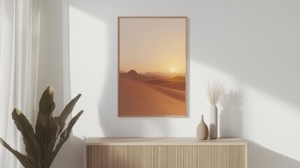 Travel Mockup Travel Overview Sunset Poster Desert