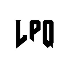 LPQ letter logo design for technology company. LPQ logo design black and white color combination. LPQ logo, LPQ vector, LPQ design, LPQ icon, LPQ alphabet. LPQ typography logo design.
