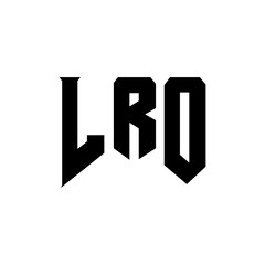 LRO letter logo design for technology company. LRO logo design black and white color combination. LRO logo, LRO vector, LRO design, LRO icon, LRO alphabet. LRO typography logo design.