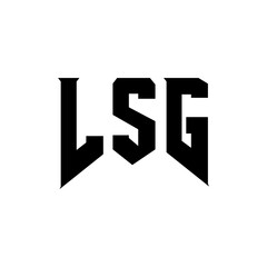 LSG letter logo design for technology company. LSG logo design black and white color combination. LSG logo, LSG vector, LSG design, LSG icon, LSG alphabet. LSG typography logo design.