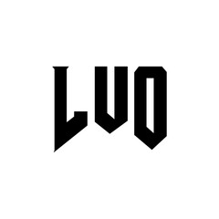 LUO letter logo design for technology company. LUO logo design black and white color combination. LUO logo, LUO vector, LUO design, LUO icon, LUO alphabet. LUO typography logo design.