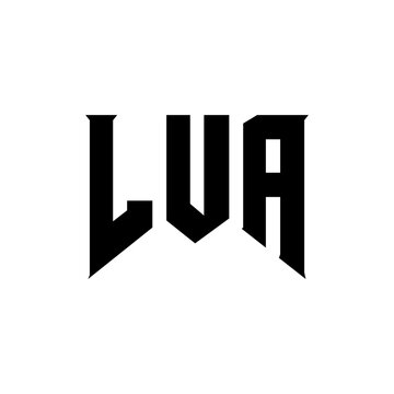 LVA letter logo design for technology company. LVA logo design black and white color combination. LVA logo, LVA vector, LVA design, LVA icon, LVA alphabet. LVA typography logo design.