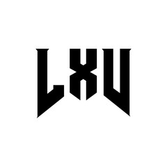 LXV letter logo design for technology company. LXV logo design black and white color combination. LXV logo, LXV vector, LXV design, LXV icon, LXV alphabet. LXV typography logo design.