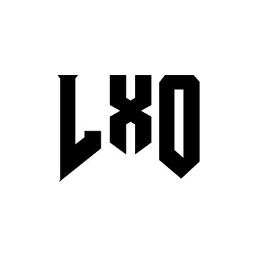 LXO letter logo design for technology company. LXO logo design black and white color combination. LXO logo, LXO vector, LXO design, LXO icon, LXO alphabet. LXO typography logo design.
