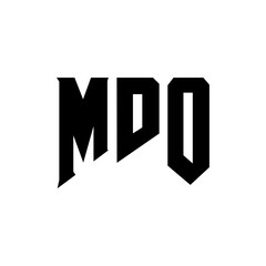 MDO letter logo design for technology company. MDO logo design black and white color combination. MDO logo, MDO vector, MDO design, MDO icon, MDO alphabet. MDO typography logo design.