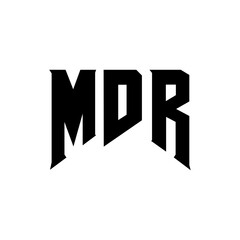 MDR letter logo design for technology company. MDR logo design black and white color combination. MDR logo, MDR vector, MDR design, MDR icon, MDR alphabet. MDR typography logo design.