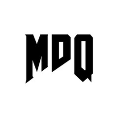 MDQ letter logo design for technology company. MDQ logo design black and white color combination. MDQ logo, MDQ vector, MDQ design, MDQ icon, MDQ alphabet. MDQ typography logo design.