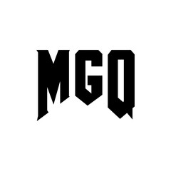MGQ letter logo design for technology company. MGQ logo design black and white color combination. MGQ logo, MGQ vector, MGQ design, MGQ icon, MGQ alphabet. MGQ typography logo design.
