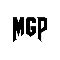 MGP letter logo design for technology company. MGP logo design black and white color combination. MGP logo, MGP vector, MGP design, MGP icon, MGP alphabet. MGP typography logo design.