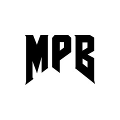 MPB letter logo design for technology company. MPB logo design black and white color combination. MPB logo, MPB vector, MPB design, MPB icon, MPB alphabet. MPB typography logo design.