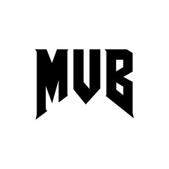 MVB letter logo design for technology company. MVB logo design black and white color combination. MVB logo, MVB vector, MVB design, MVB icon, MVB alphabet. MVB typography logo design.