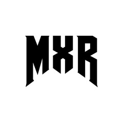 MXR letter logo design for technology company. MXR logo design black and white color combination. MXR logo, MXR vector, MXR design, MXR icon, MXR alphabet. MXR typography logo design.