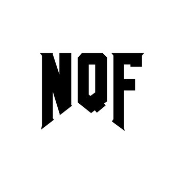 NQF letter logo design for technology company. NQF logo design black and white color combination. NQF logo, NQF vector, NQF design, NQF icon, NQF alphabet. NQF typography logo design.