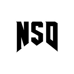 NSD letter logo design for technology company. NSD logo design black and white color combination. NSD logo, NSD vector, NSD design, NSD icon, NSD alphabet. NSD typography logo design.