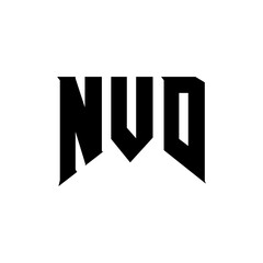 NVD letter logo design for technology company. NVD logo design black and white color combination. NVD logo, NVD vector, NVD design, NVD icon, NVD alphabet. NVD typography logo design.