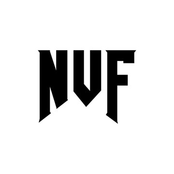 NVF letter logo design for technology company. NVF logo design black and white color combination. NVF logo, NVF vector, NVF design, NVF icon, NVF alphabet. NVF typography logo design.
