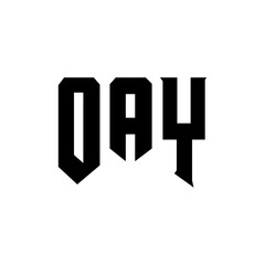 OAY letter logo design for technology company. OAY logo design black and white color combination. OAY logo, OAY vector, OAY design, OAY icon, OAY alphabet. OAY typography logo design.