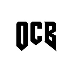 OCB letter logo design for technology company. OCB logo design black and white color combination. OCB logo, OCB vector, OCB design, OCB icon, OCB alphabet. OCB typography logo design.