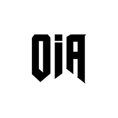OIA letter logo design for technology company. OIA logo design black and white color combination. OIA logo, OIA vector, OIA design, OIA icon, OIA alphabet. OIA typography logo design.