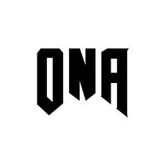 ONA letter logo design for technology company. ONA logo design black and white color combination. ONA logo, ONA vector, ONA design, ONA icon, ONA alphabet. ONA typography logo design.