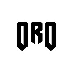 ORO letter logo design for technology company. ORO logo design black and white color combination. ORO logo, ORO vector, ORO design, ORO icon, ORO alphabet. ORO typography logo design.