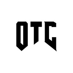 OTC letter logo design for technology company. OTC logo design black and white color combination. OTC logo, OTC vector, OTC design, OTC icon, OTC alphabet. OTC typography logo design.