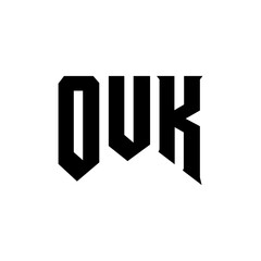 OUK letter logo design for technology company. OUK logo design black and white color combination. OUK logo, OUK vector, OUK design, OUK icon, OUK alphabet. OUK typography logo design.
