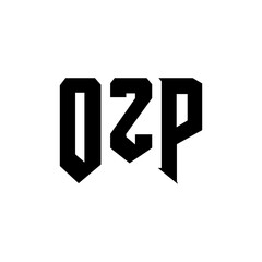 OZP letter logo design for technology company. OZP logo design black and white color combination. OZP logo, OZP vector, OZP design, OZP icon, OZP alphabet. OZP typography logo design.