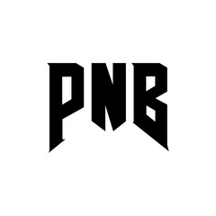 PNB letter logo design for technology company. PNB logo design black and white color combination. PNB logo, PNB vector, PNB design, PNB icon, PNB alphabet. PNB typography logo design.