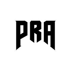 PRA letter logo design for technology company. PRA logo design black and white color combination. PRA logo, PRA vector, PRA design, PRA icon, PRA alphabet. PRA typography logo design.