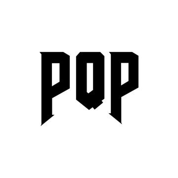 PQP letter logo design for technology company. PQP logo design black and white color combination. PQP logo, PQP vector, PQP design, PQP icon, PQP alphabet. PQP typography logo design.