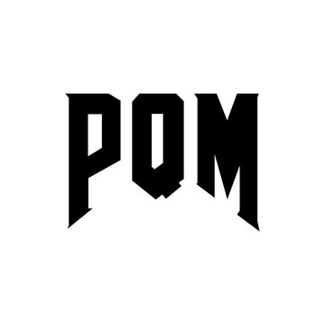 PQM letter logo design for technology company. PQM logo design black and white color combination. PQM logo, PQM vector, PQM design, PQM icon, PQM alphabet. PQM typography logo design.