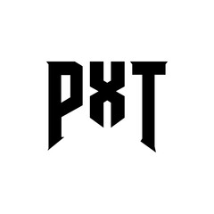 PXT letter logo design for technology company. PXT logo design black and white color combination. PXT logo, PXT vector, PXT design, PXT icon, PXT alphabet. PXT typography logo design.