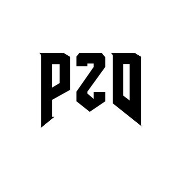 PZD letter logo design for technology company. PZD logo design black and white color combination. PZD logo, PZD vector, PZD design, PZD icon, PZD alphabet. PZD typography logo design.