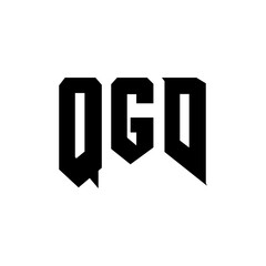 QGD letter logo design for technology company. QGD logo design black and white color combination. QGD logo, QGD vector, QGD design, QGD icon, QGD alphabet. QGD typography logo design.