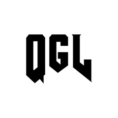QGL letter logo design for technology company. QGL logo design black and white color combination. QGL logo, QGL vector, QGL design, QGL icon, QGL alphabet. QGL typography logo design.