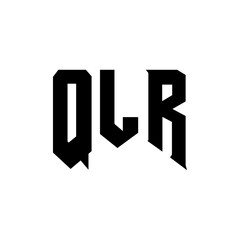 QLR letter logo design for technology company. QLR logo design black and white color combination. QLR logo, QLR vector, QLR design, QLR icon, QLR alphabet. QLR typography logo design.