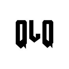 QLQ letter logo design for technology company. QLQ logo design black and white color combination. QLQ logo, QLQ vector, QLQ design, QLQ icon, QLQ alphabet. QLQ typography logo design.