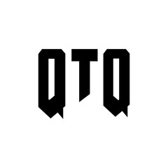 QTQ letter logo design for technology company. QTQ logo design black and white color combination. QTQ logo, QTQ vector, QTQ design, QTQ icon, QTQ alphabet. QTQ typography logo design.