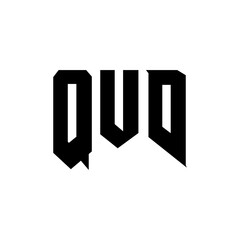 QUD letter logo design for technology company. QUD logo design black and white color combination. QUD logo, QUD vector, QUD design, QUD icon, QUD alphabet. QUD typography logo design.