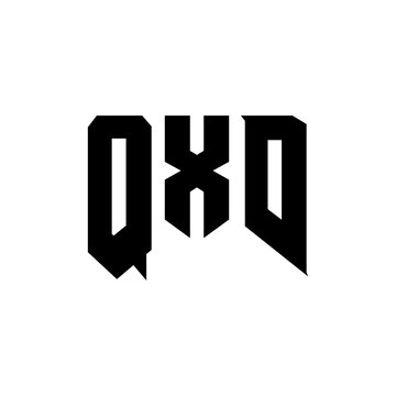 QXD letter logo design for technology company. QXD logo design black and white color combination. QXD logo, QXD vector, QXD design, QXD icon, QXD alphabet. QXD typography logo design.