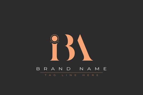 IBA abstract letter logo design. This logo is designed by three abstract letters.