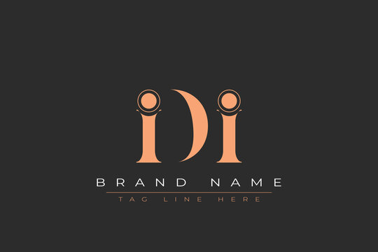 IDI abstract letter logo design. This logo is designed by three abstract letters.