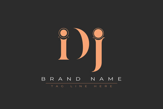 IDJ abstract letter logo design. This logo is designed by three abstract letters.
