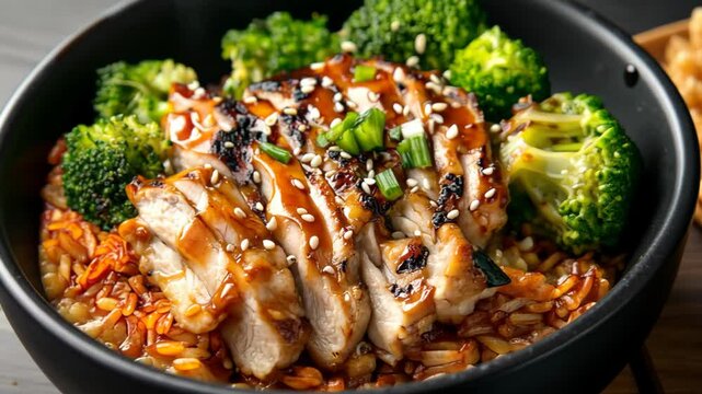 close up yummy Korean traditional dish, A hearty bowl of Korean-style braised beef (galbi jjim)