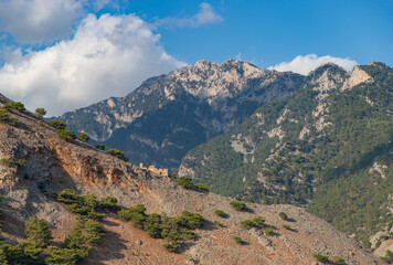 Samaria Gorge Landscape and Castle Agia Roumeli