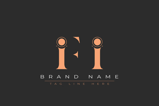 IFI abstract letter logo design. This logo is designed by three abstract letters.