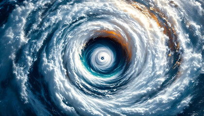 A massive cyclone swirling in perfect Fibonacci motion