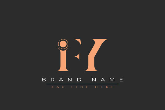IFY abstract letter logo design. This logo is designed by three abstract letters.